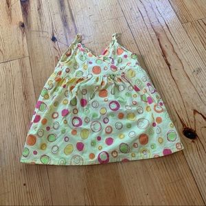 Fresh produce yellow patterned sundress size 18M